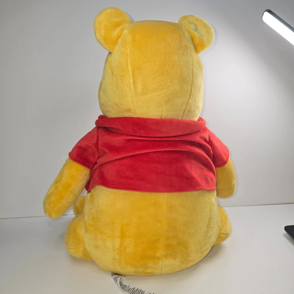 Disney Store Winnie The Pooh Plush Large Stuffed Animal Red Shirt Bear 16